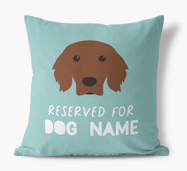 Reserved For: Personalised {breedFullName} Canvas Cushion